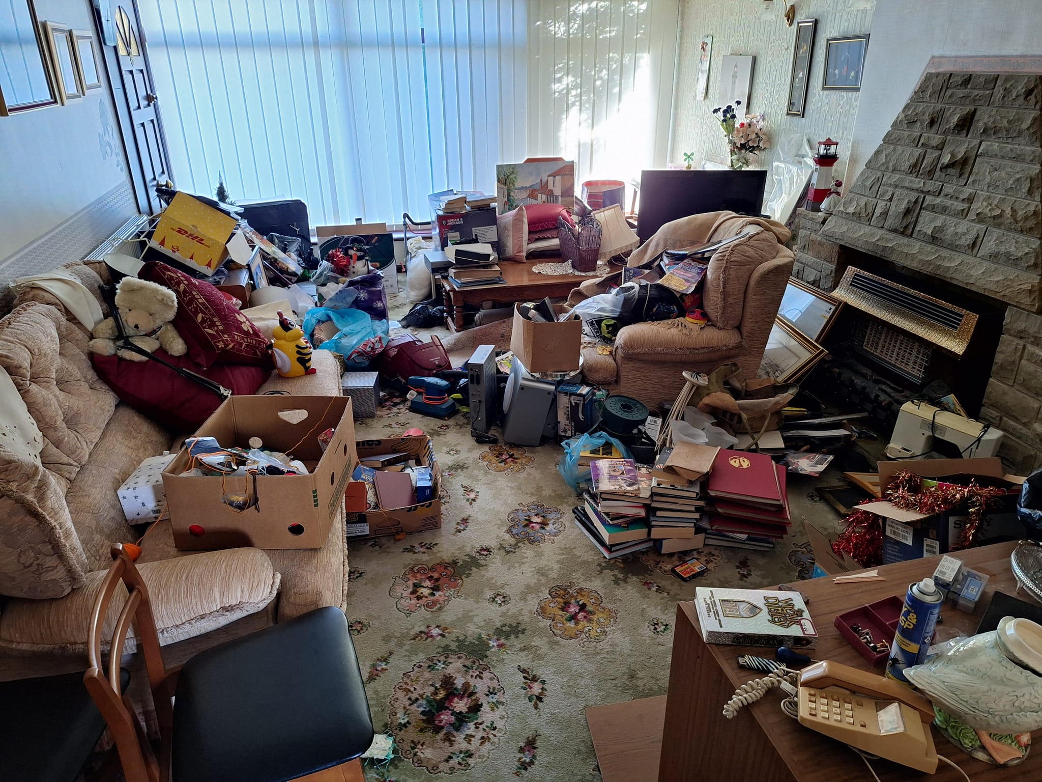 living room furniture to be removed